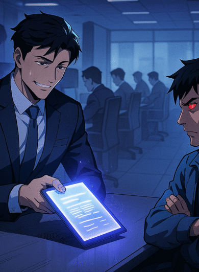 Account Manager from Marketing Agency showing a Angry Client a Bad Report
