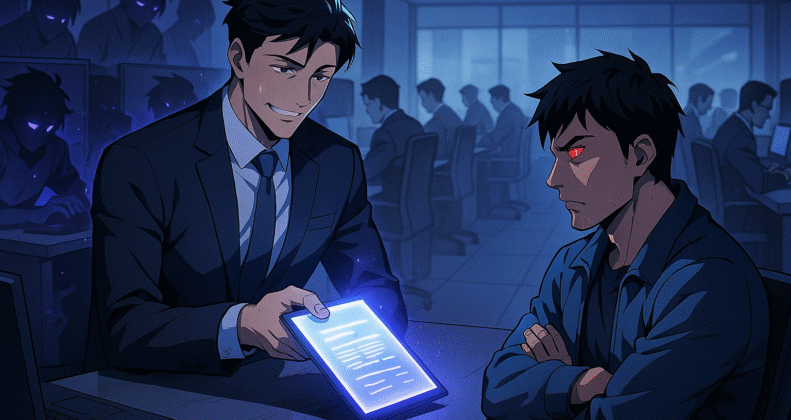 Account Manager from Marketing Agency showing a Angry Client a Bad Report